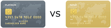 platinum vs golden cards