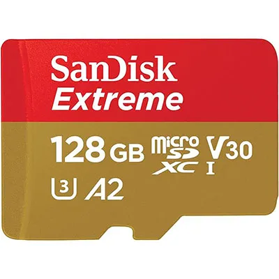 47% off SanDisk 128GB Extreme microSDXC: $23.90