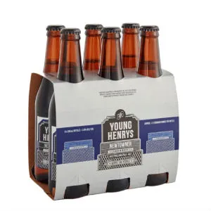 Six pack of Young Henry's beer