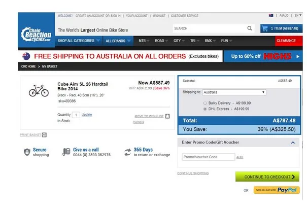 Chain Reaction Cycles coupons, discounts and promo codes April 2021