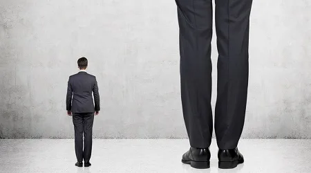 Tall and short businessman Tall and short businessman