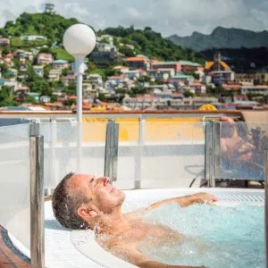 Man in a swimming pool