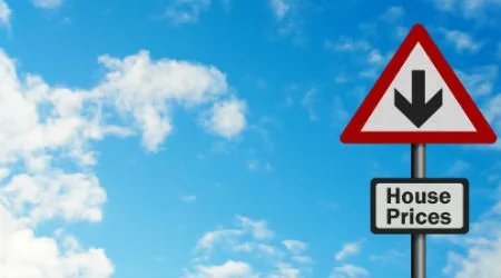 falling house price sign falling house price sign