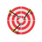 Target with arrows stuck in it
