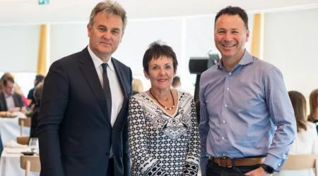 Bernard Salt, Kate Carnell and Trent Innes at the launch event in Sydney