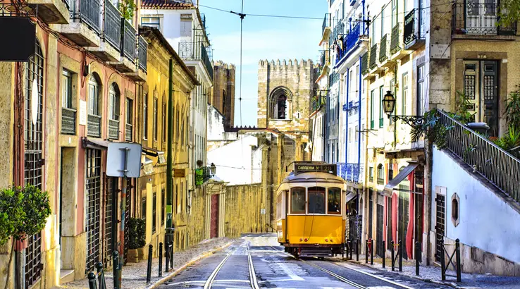 shutterstock lisbon old city tram 738x410