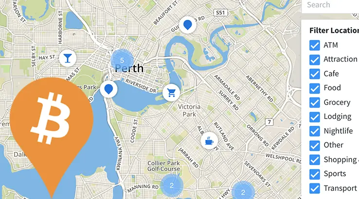 MAP: Bitcoin ATMs & Shops That Accept BTC - Perth | finder.com.au