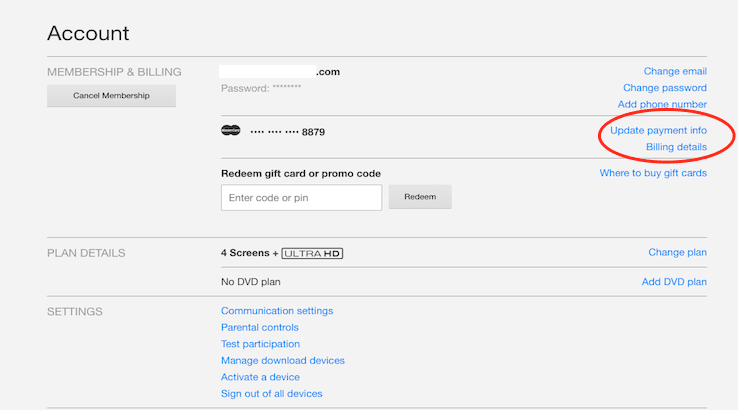 How to update your Netflix billing and account information | Finder
