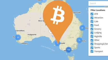 MAP: Bitcoin ATMs and shops that accept BTC payment in Australia