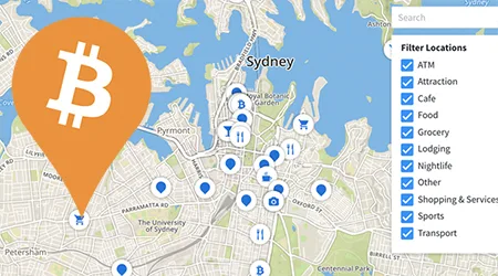 MAP: Bitcoin ATMs and shops that accept BTC payment in Sydney