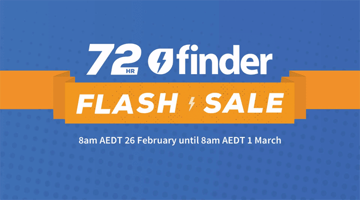 The finder Flash Sale has officially begun