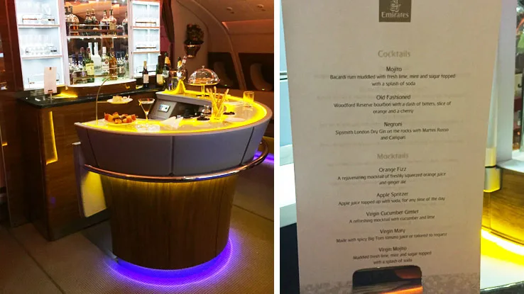 Emirates Business Class A380 bar v4