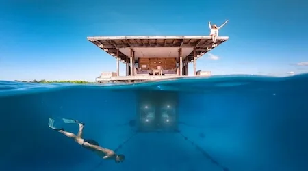 Truly connect with nature in an underwater hotel
