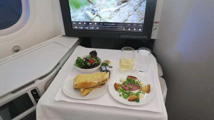 Air Canada 787 business class entree