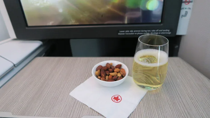 Air Canada 787 business class nuts