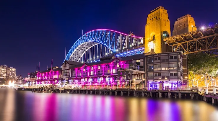 Image: Getty Sydney Harbour Bridge during Vivid