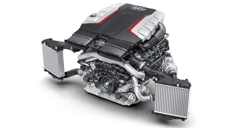 Image: Supplied This is the SQ8's engine, the same one used in the Audi SQ7.