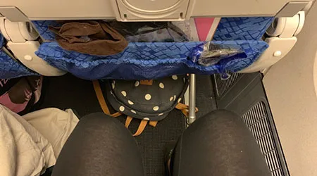 Image: Alex Keshen/Finder Cathay Pacific legroom