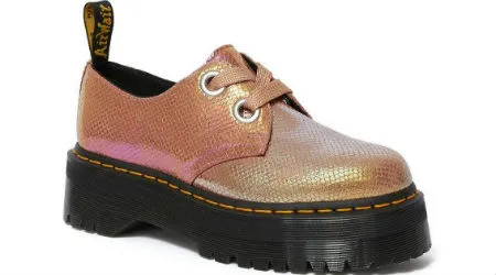 dr martens holographic pink