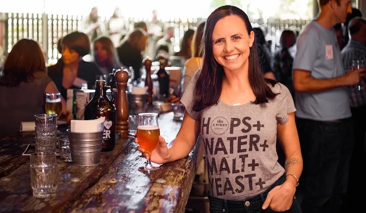 Image: Tom Klockseth/Supplied Kiera Murphy, 4 Pines Brewing Company sustainability policy and planning manager.