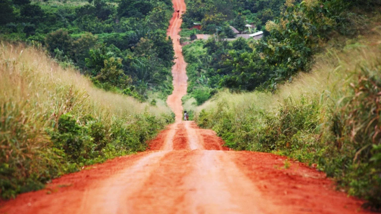 Image: Getty Images Rough road near Benin