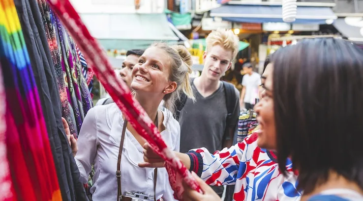 Image: Westend61/Getty Images Market shopping in Thailand