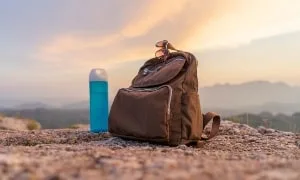 Backpack in the mountains