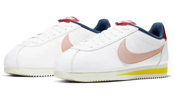 nike cortez white gym red