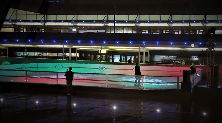 Image: Enoch Foong/Finder TWA Hotel Runway rink