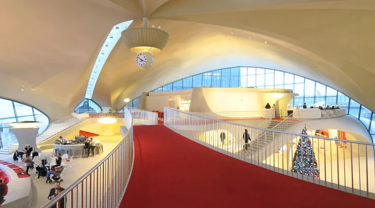 Image: Finder TWA Hotel Bridge within the terminal