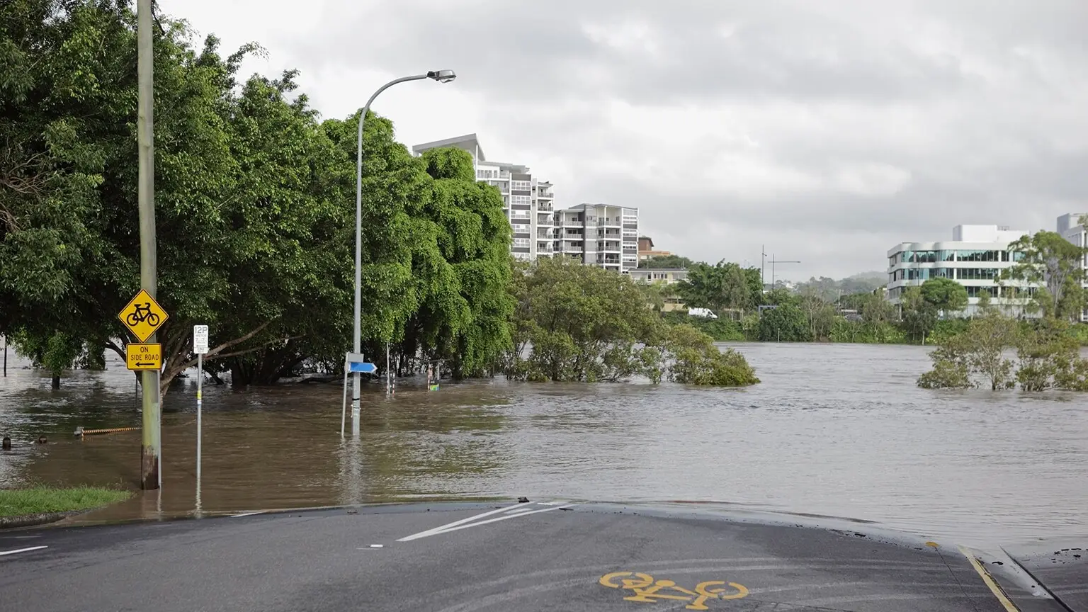 Image: Getty Images Flooded river