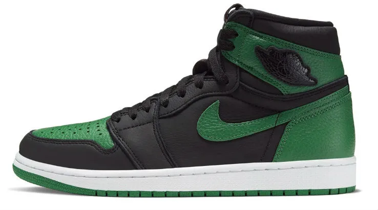 green and black nike high tops