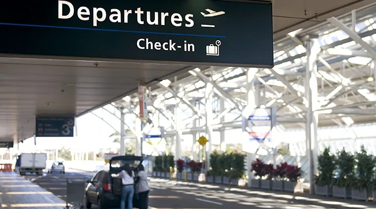 Image: Getty Images Airport departure
