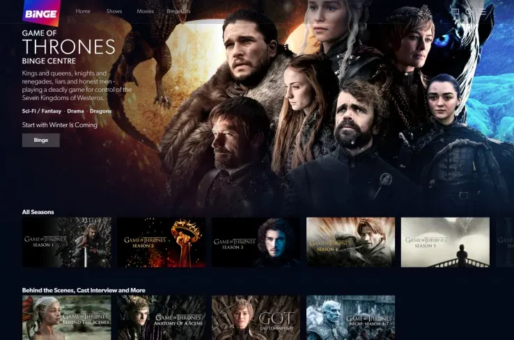shows on binge app