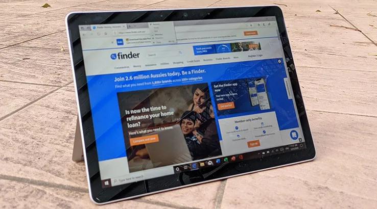 Image: Finder Microsoft Surface Go 2
