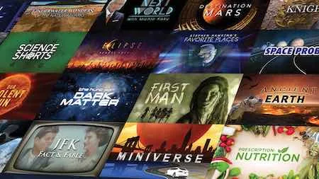 Full list of shows and movies available on CuriosityStream