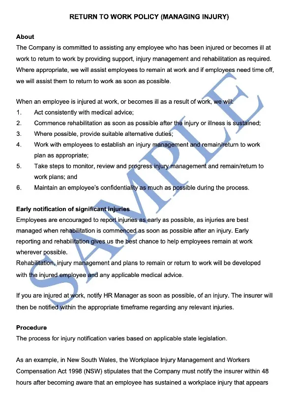 ACEP // Return to Work Criteria With Confirmed or 