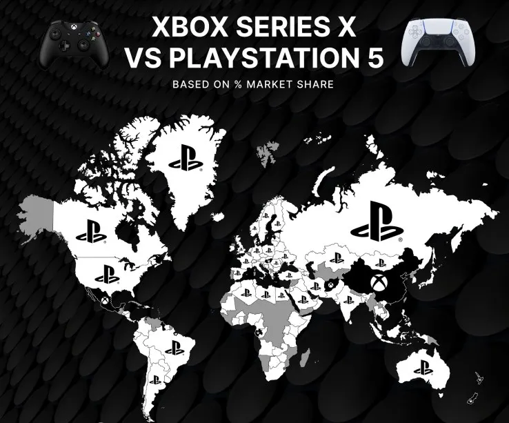 Report PS5 more indemand than Xbox Series X in 84 of countries