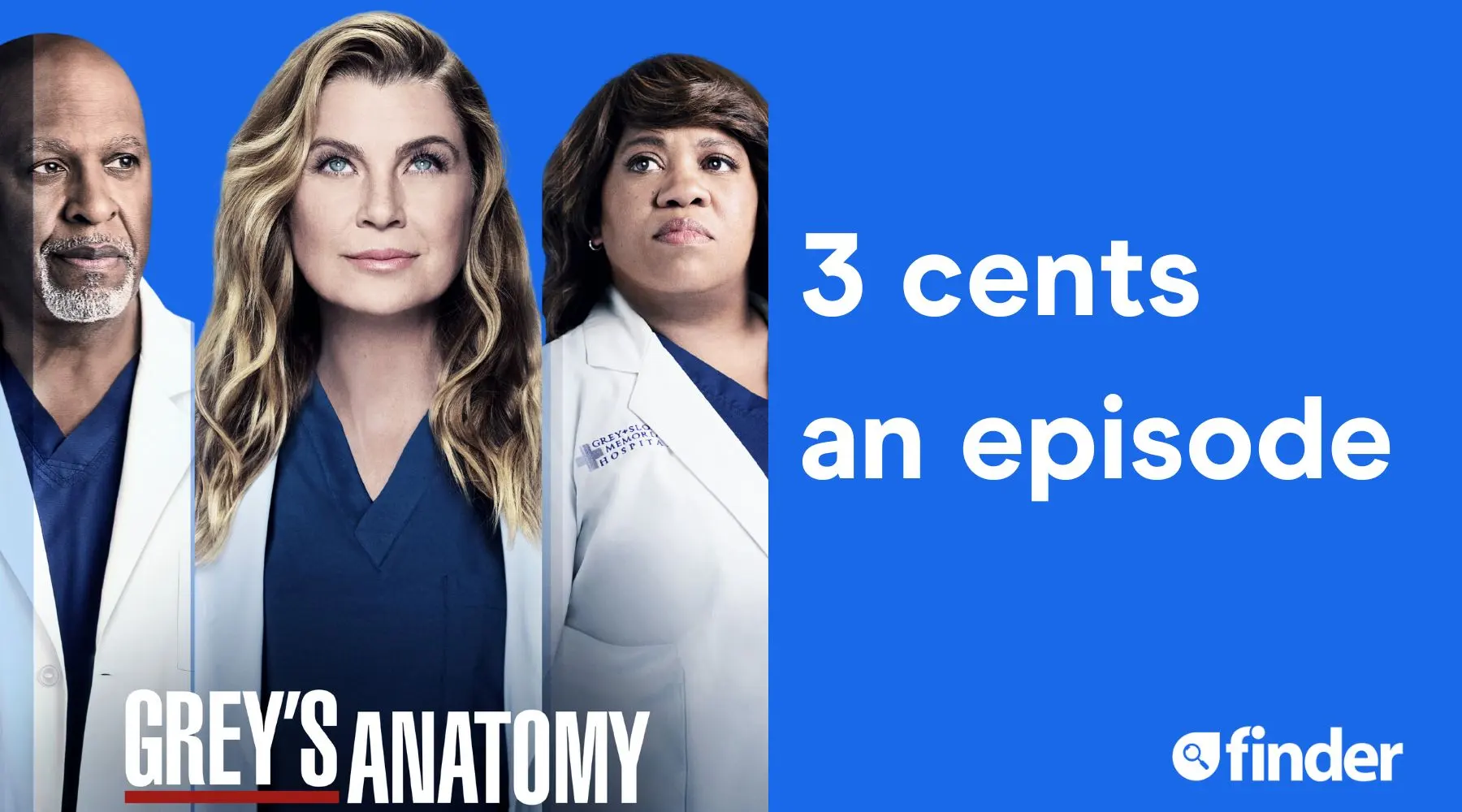 Stream all of Grey's Anatomy for only 3 cents per episode