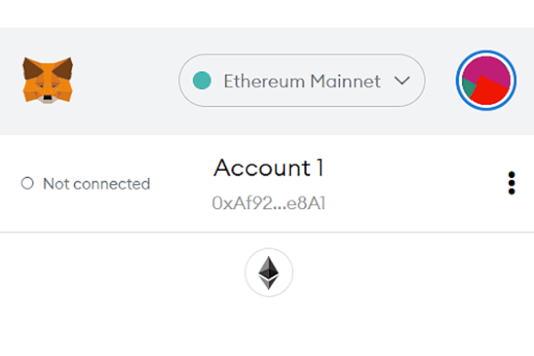 Metamask copy public address