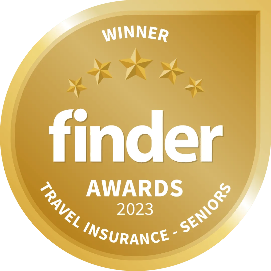 Finder seniors travel insurance awards winner