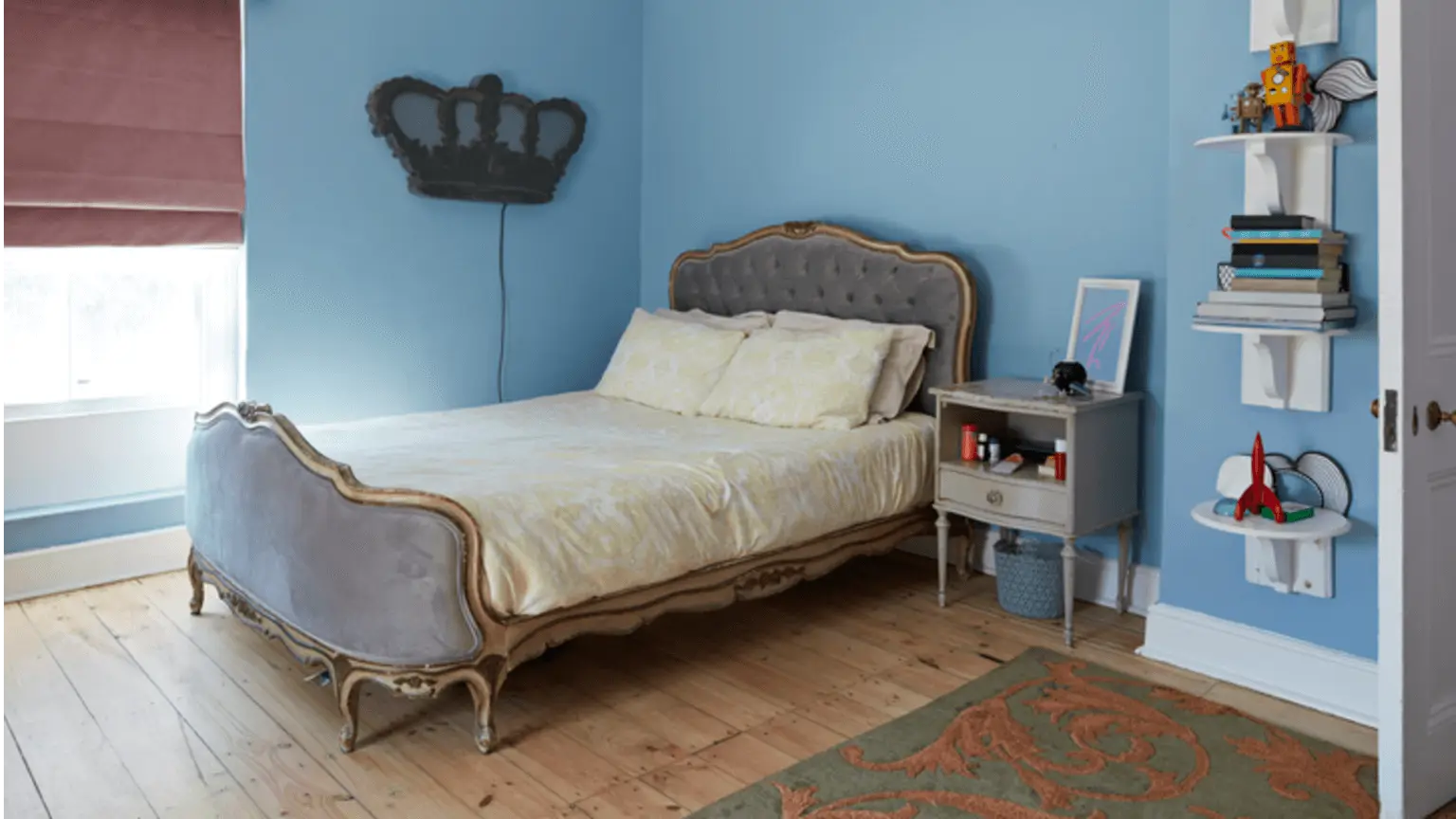 Image: Getty Images Interior shot of beautiful stylish small bedroom