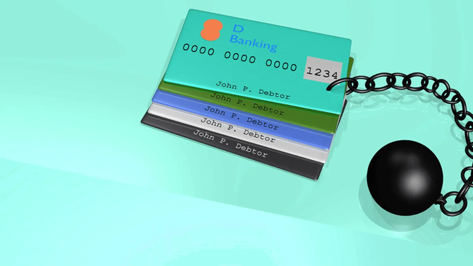 Image: Getty Images Credit cards with chains