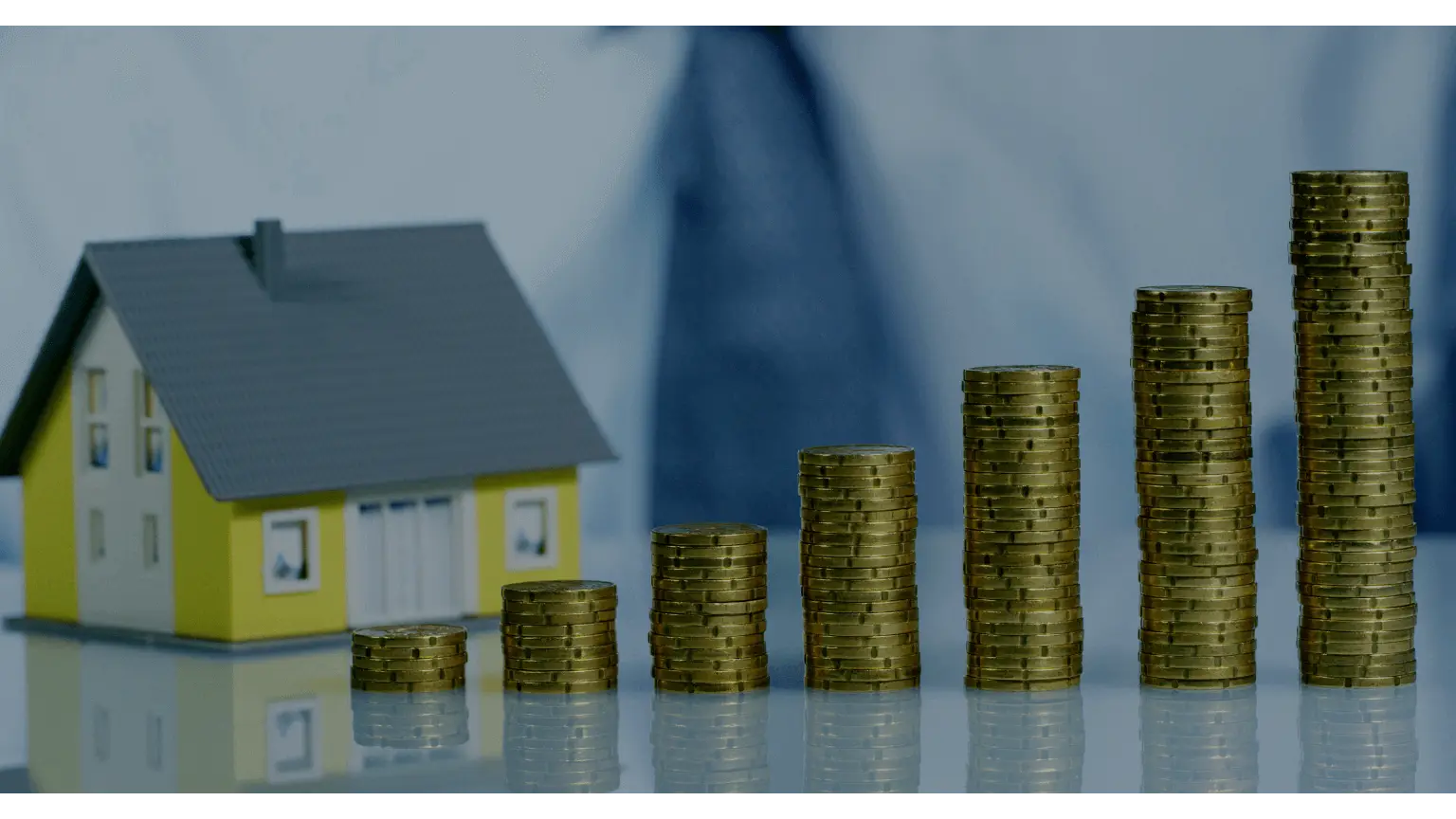 Image: Getty Images House with ordered coins.