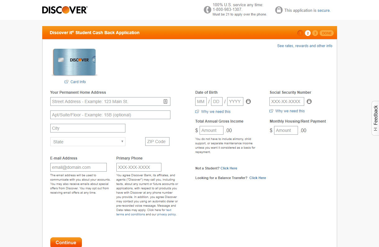 apply for discover card
