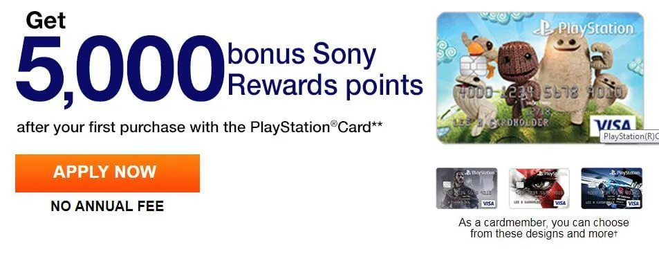 playstation card credit