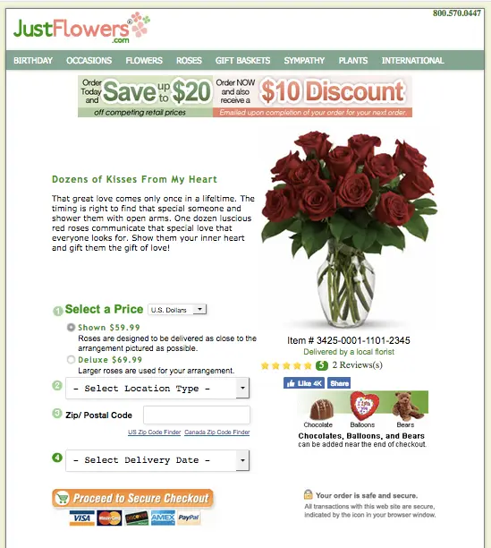 flowers promotion code