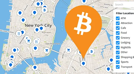 MAP: Find bitcoin ATMs and stores that accept BTC as payment in New York City