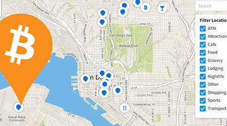 MAP: Find bitcoin ATMs and stores that accept BTC as payment in San Diego
