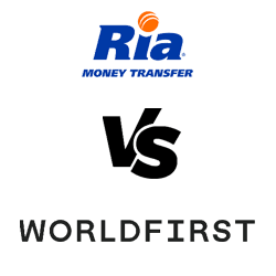 Image: Supplied Ria vs worldfirst logos